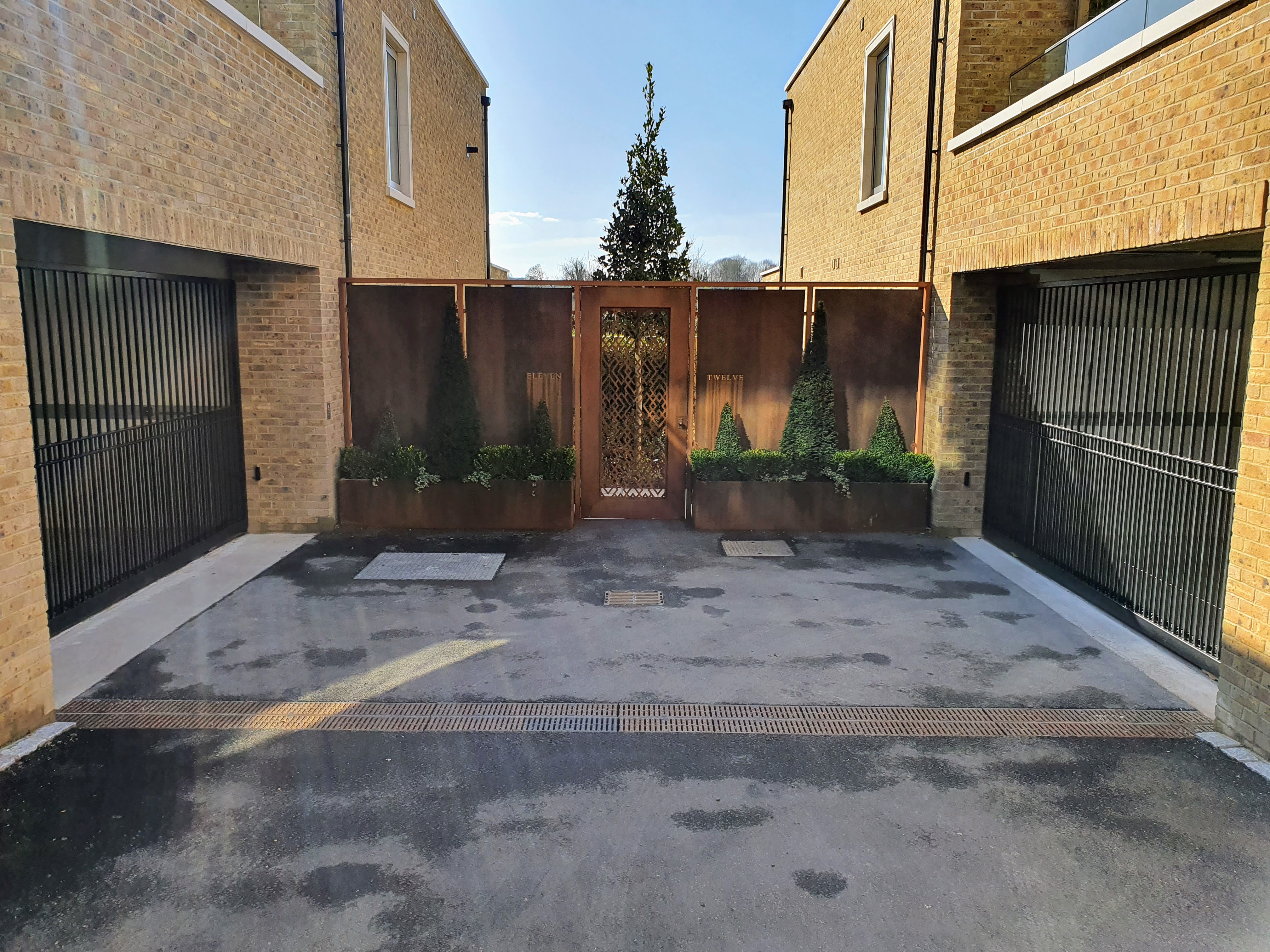 Automated Sliding Gates for Underground Car Park in Basildon electric gate project near Wickford